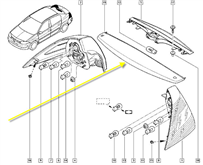 8200214965 MAIS 3.STOP ARKA KAPAK MEGANE II